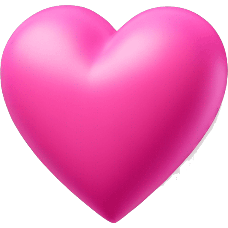 3D pink heart  emoji