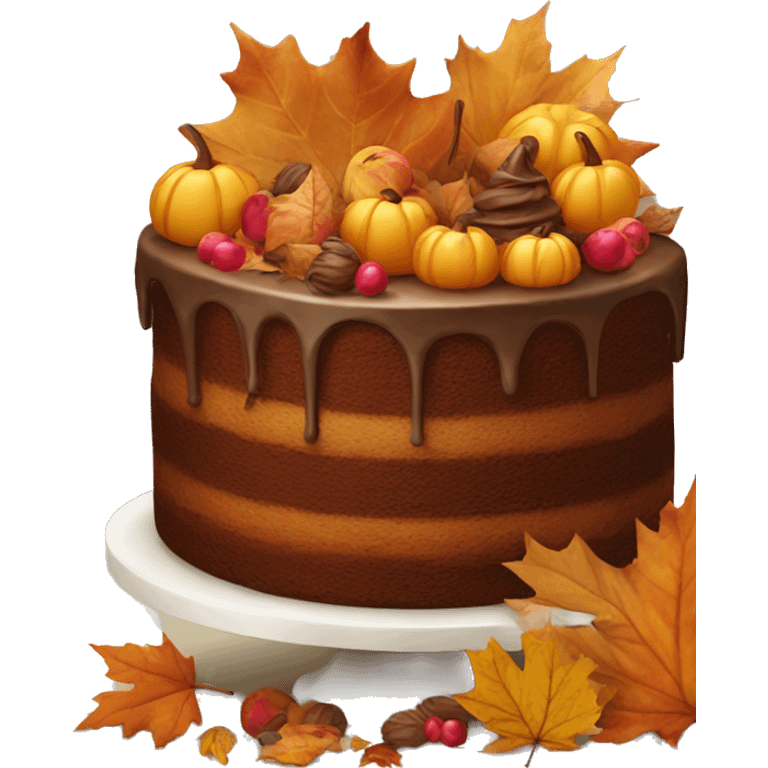 Autumn cakes  emoji