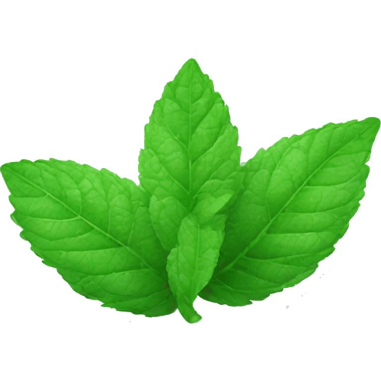 Mint leaf emoji