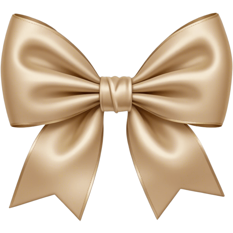 Beige bow emoji