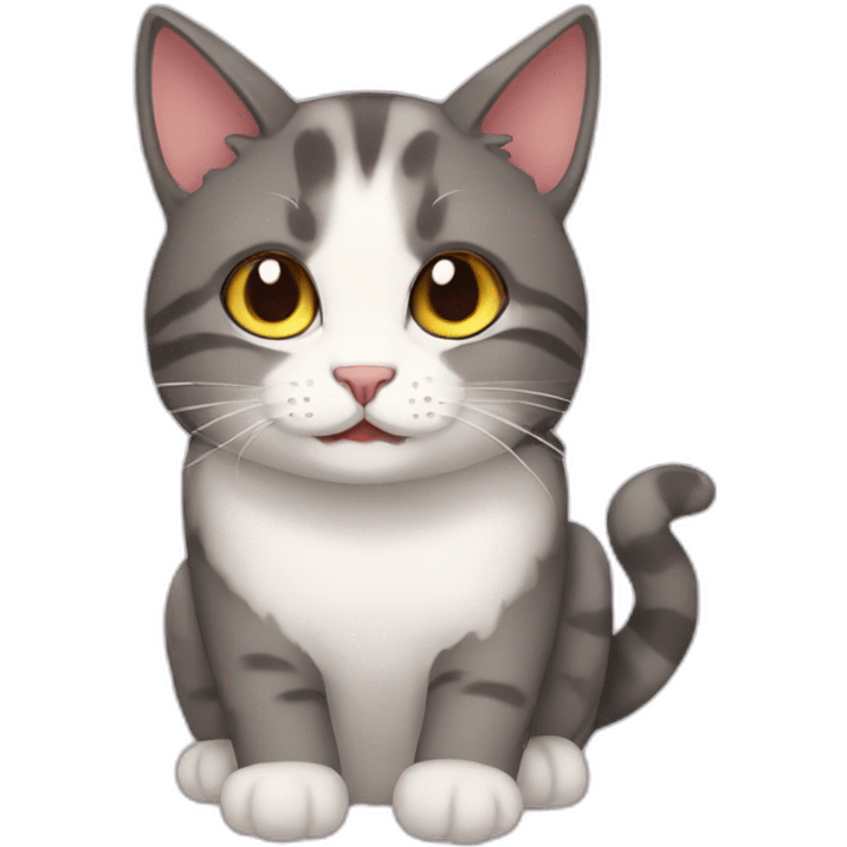 cat anime style emoji