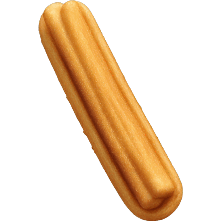 Dipped chocolate churro emoji