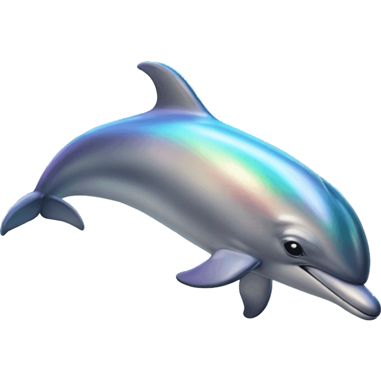 Iridescent dolphin emoji