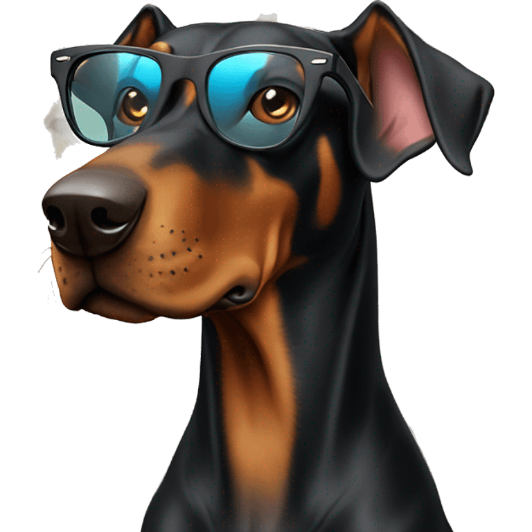 Doberman in ray bans emoji