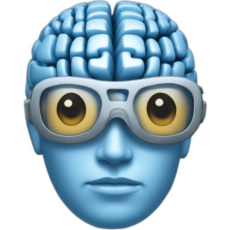 KLM blue technology brain emoji