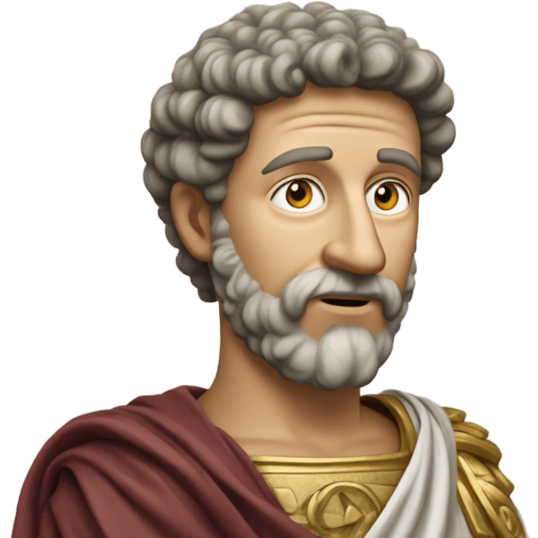 marcus aurelius on the phone emoji