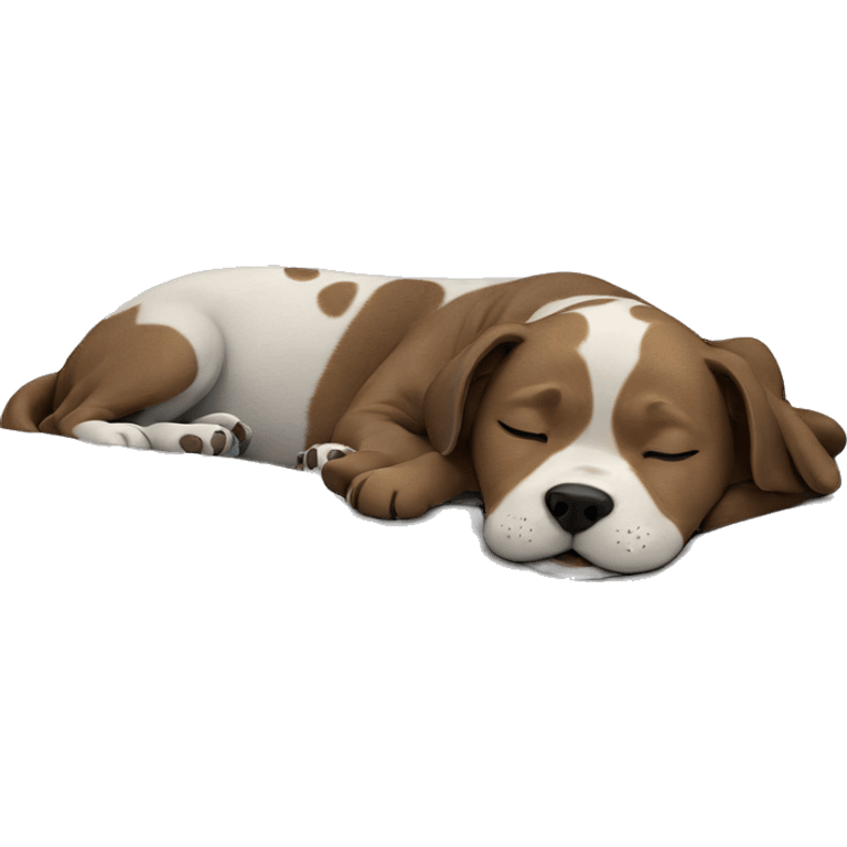 sleeping dog on grey background emoji