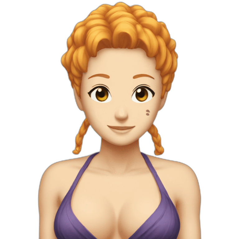 Nami from One Piece body emoji