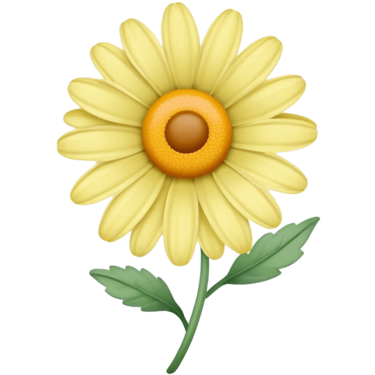 pastel yellow daisy emoji