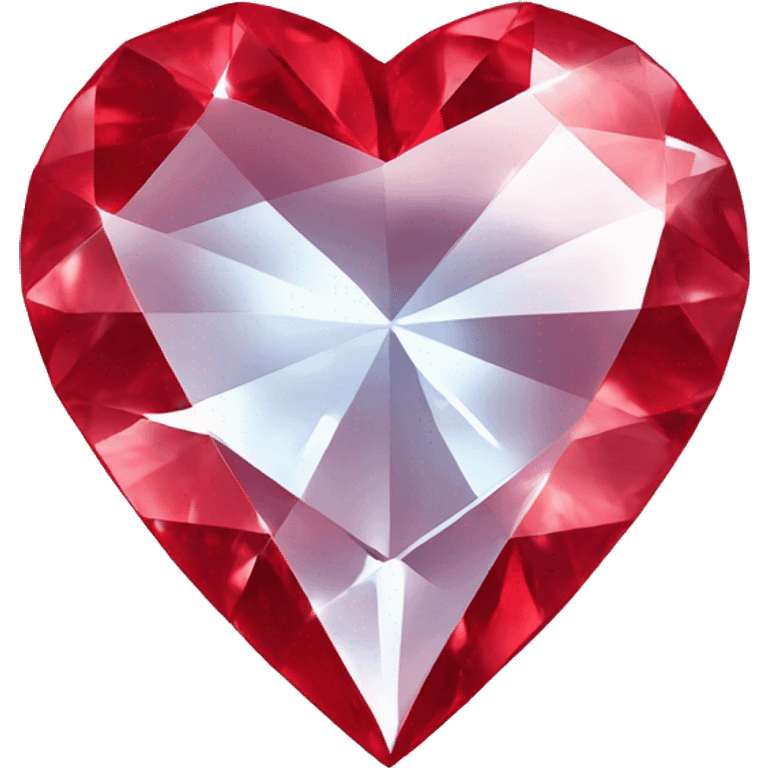 diamond red heart emoji