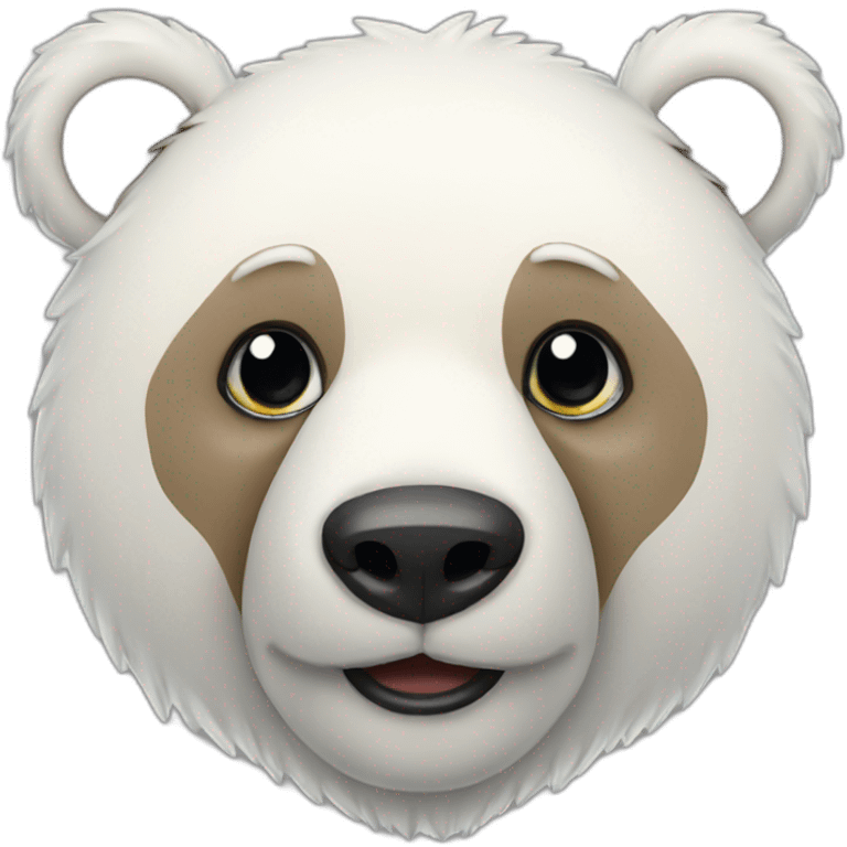 Bear polar Christmas emoji