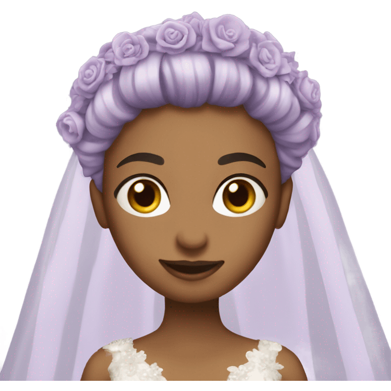 lavender wedding dress emoji