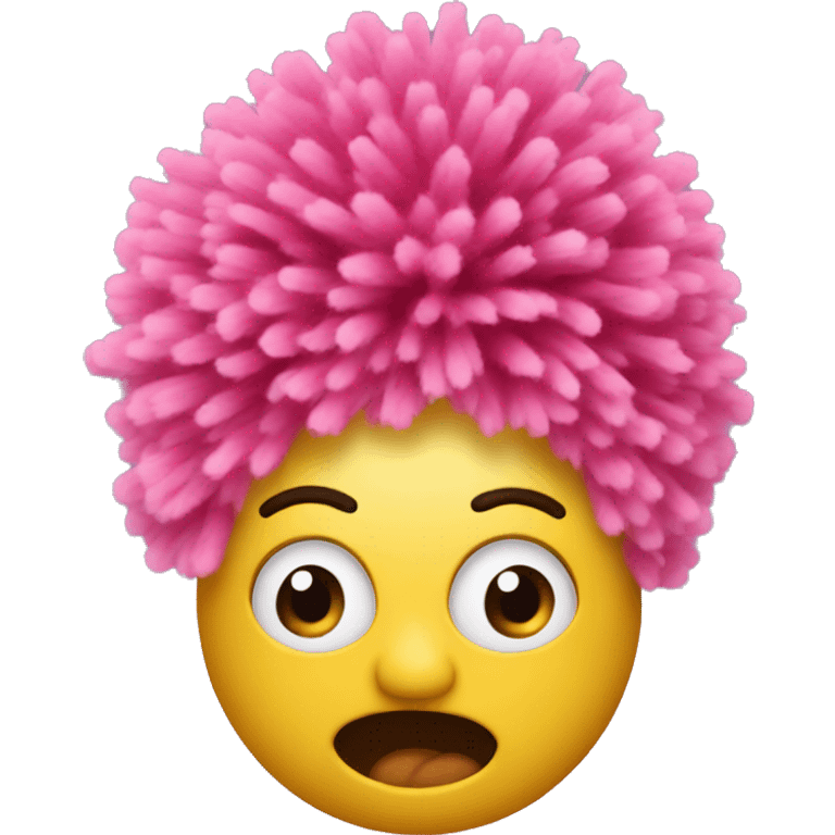 show with pom pom on front emoji