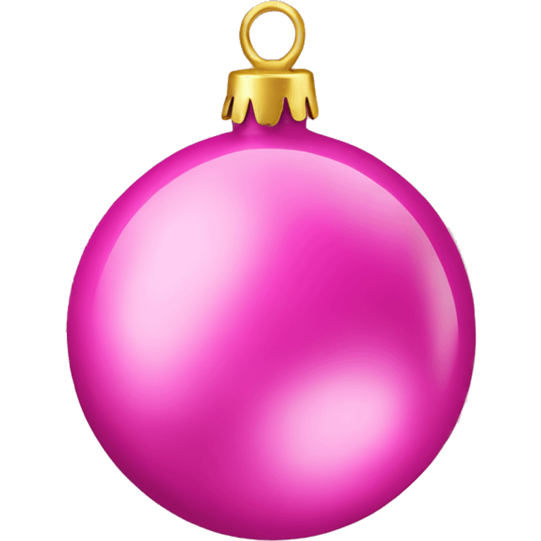 Pink christmas decorations emoji