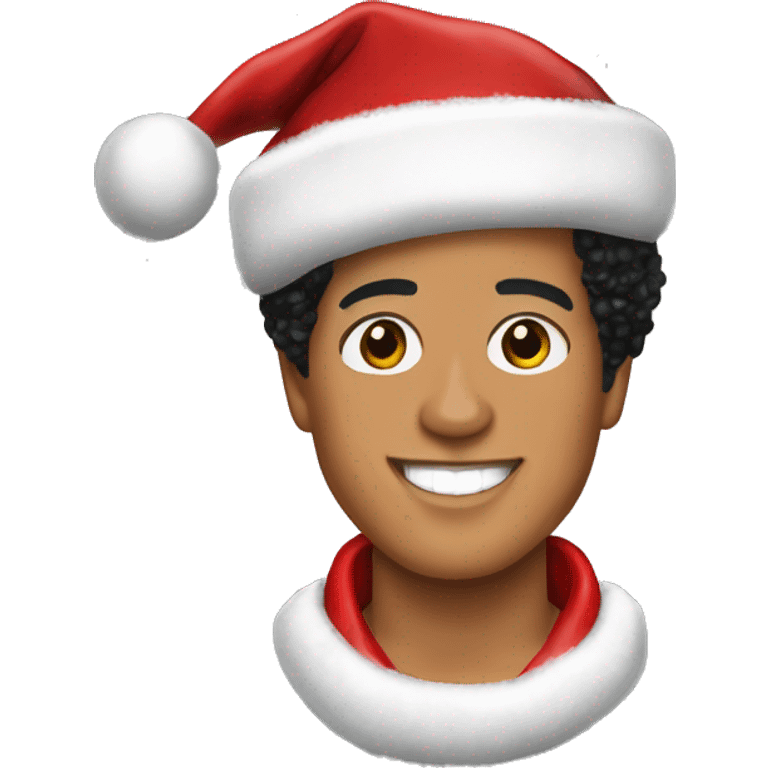 bruno mars as santa emoji