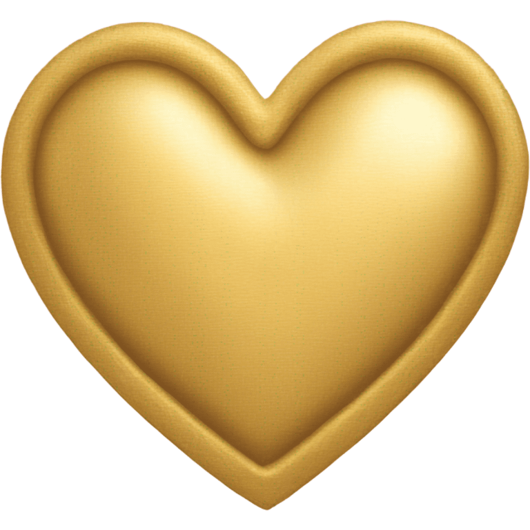 Gold heart emoji