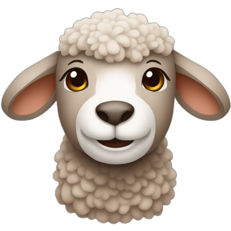 Brown lamb emoji