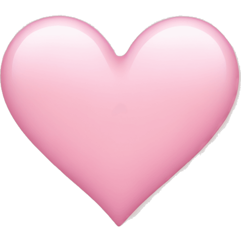 Light pink heart emoji emoji