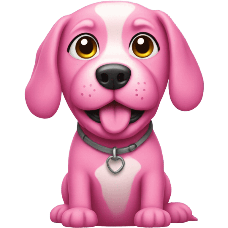 pink dog emoji