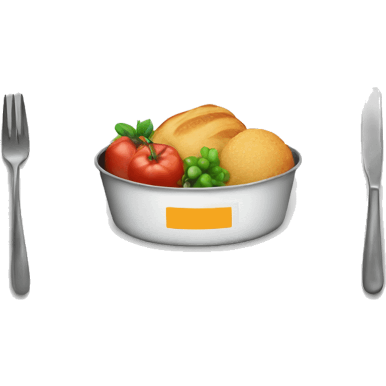 black Catering tray emoji