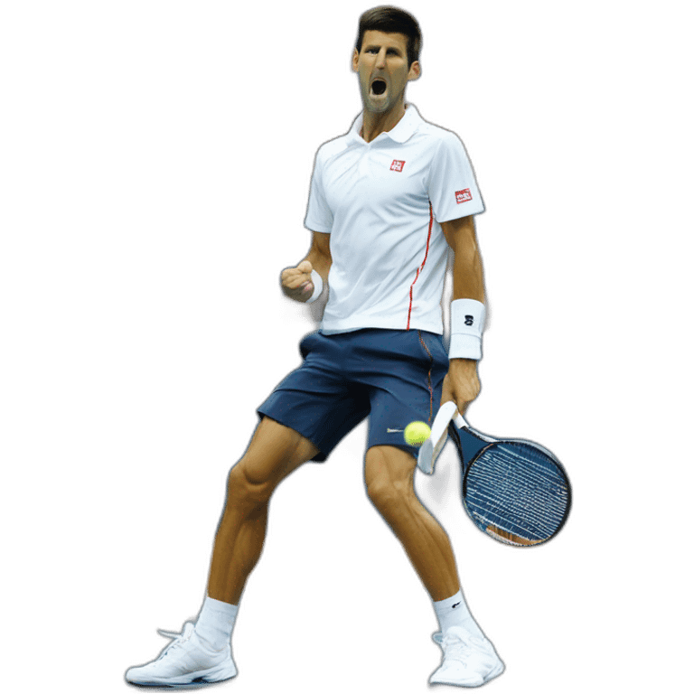 Djokovic ganando Australia Open emoji