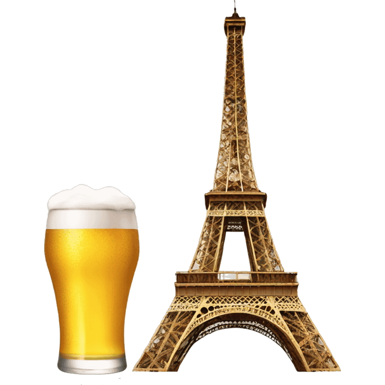 Paris y cerveza emoji