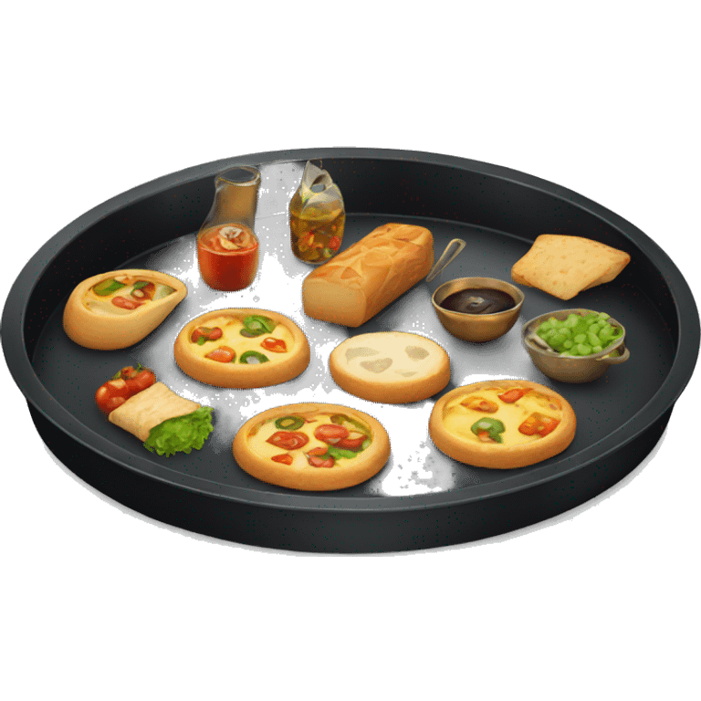 black Catering tray emoji