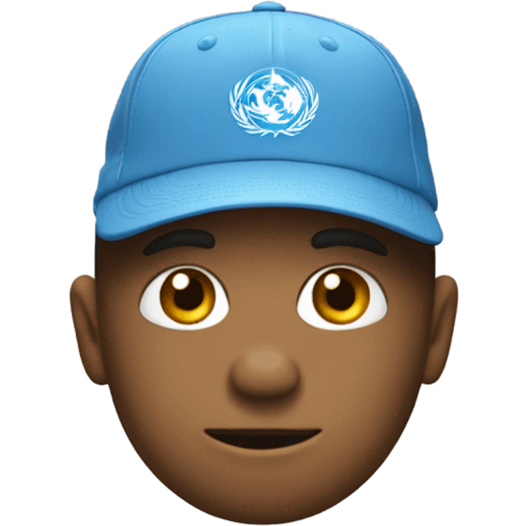 un squelette avec une casquette emoji