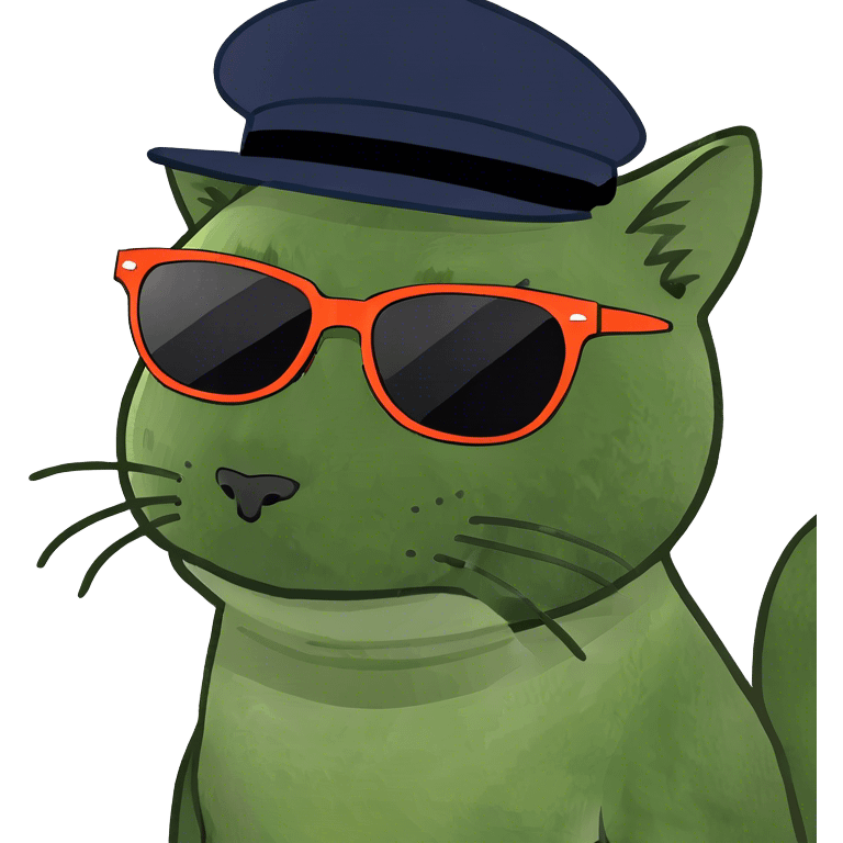 Cat with sunglasses emoji