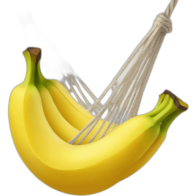 Banana in a hammock emoji