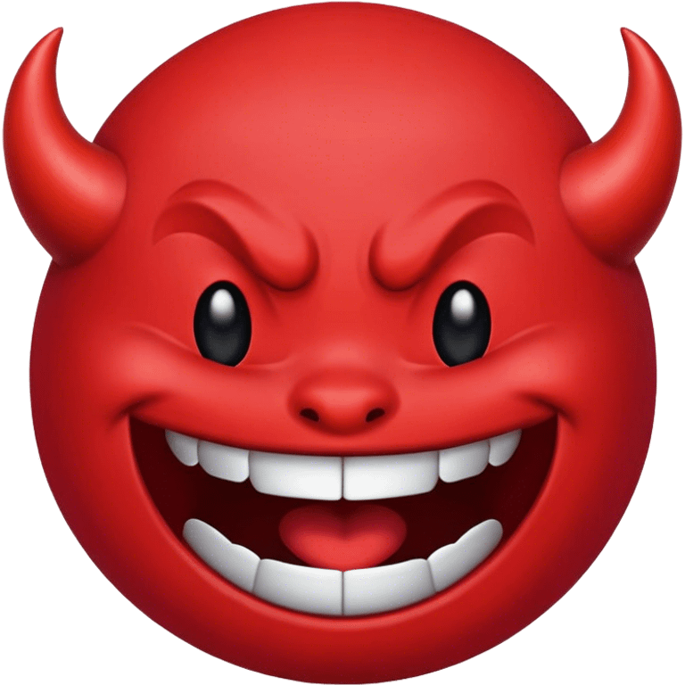 Devilish emoji laugh emoji