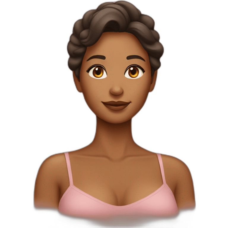 Beautiful tan skin women emoji