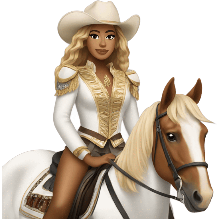 Beyoncé on horse  emoji