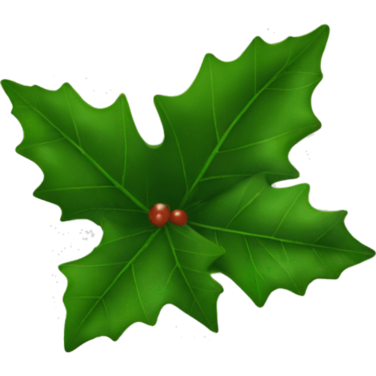 Holly leaf emoji