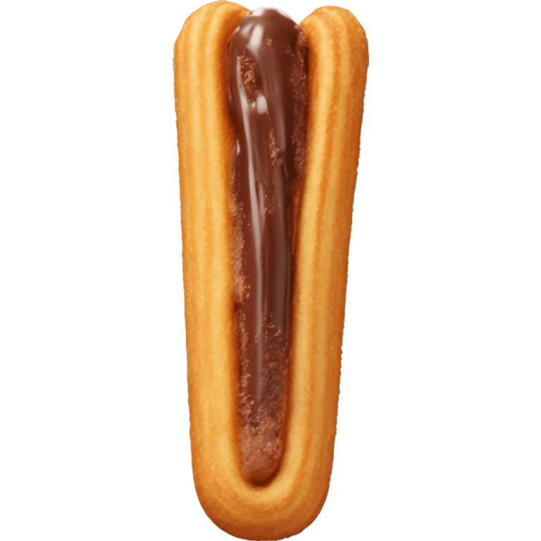 Churro with chocolate  emoji