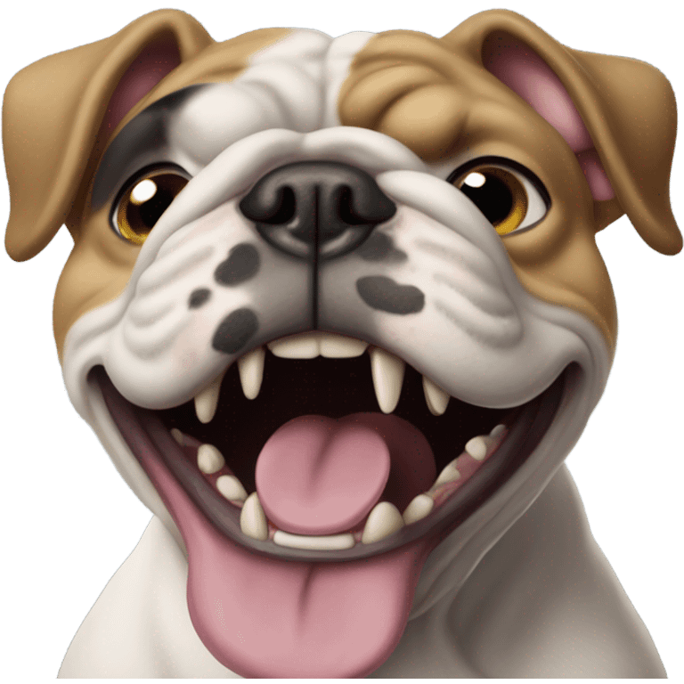 Asheville bulldog cheering emoji