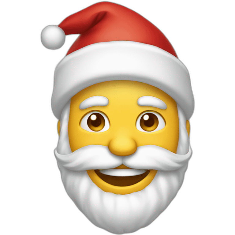 santa clause laughing and crying emoji