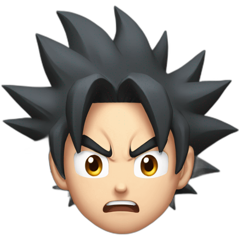 Goku scared head emoji