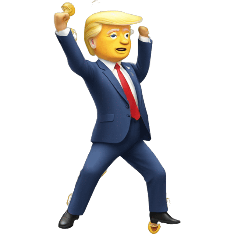 Donnald trump qui danse emoji