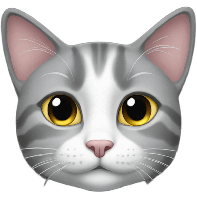 Grey cat called mimi emoji