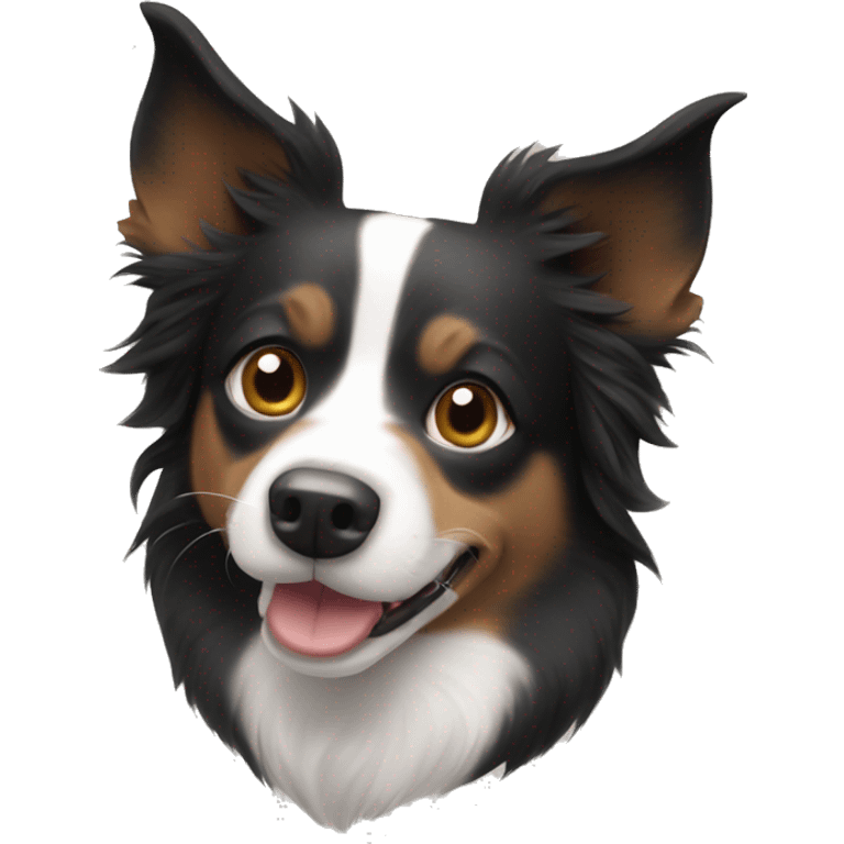 border collie, chihuahua mix with short hair emoji