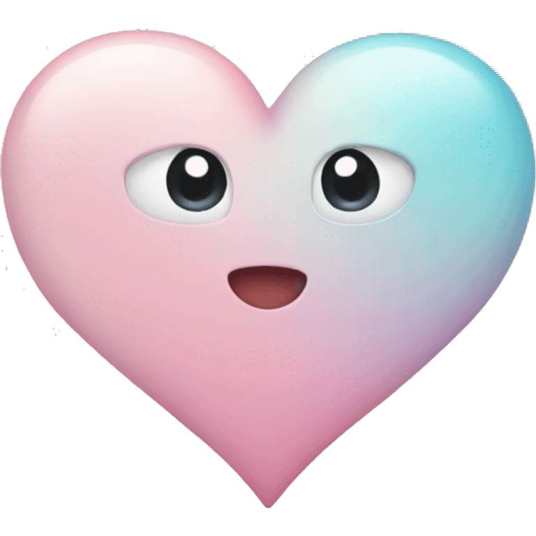 Pastel ios heart emoji