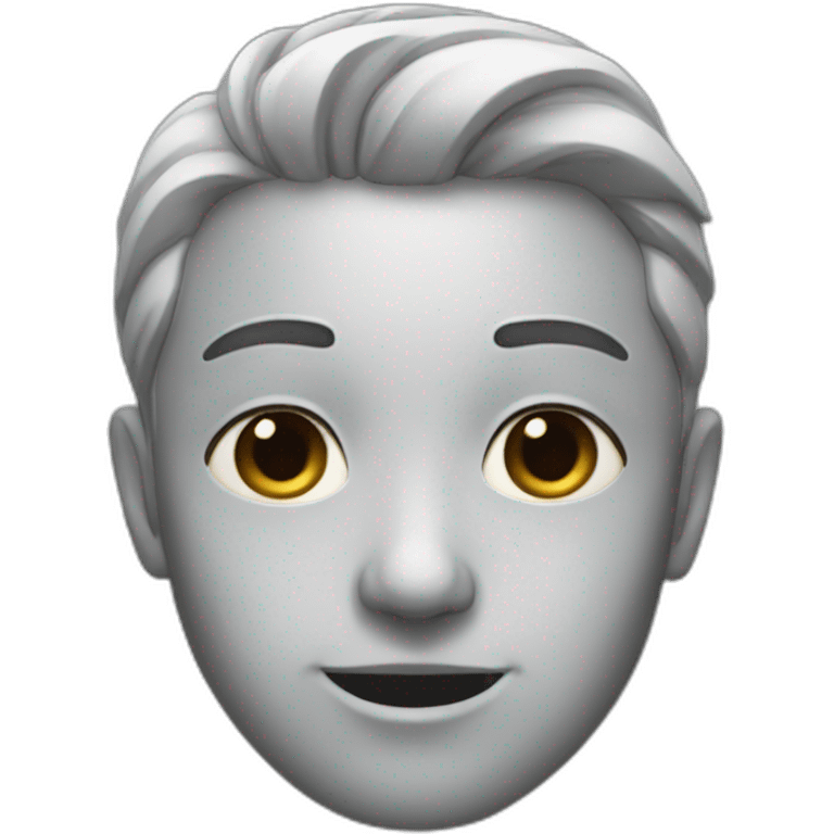 silver line face emoji