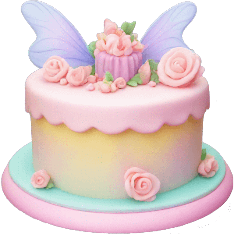 Fairy pastel cake emoji