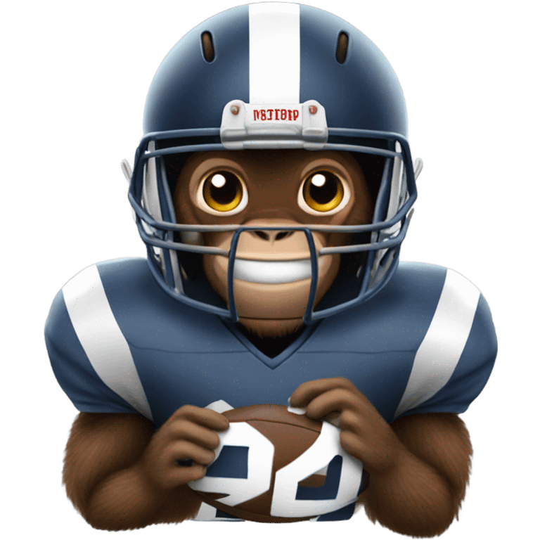 Monkey football emoji