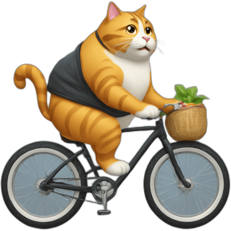 Fat-cat-riding-a-bike emoji