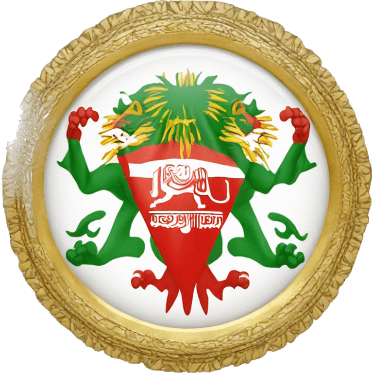 Iran flag lion sun emoji