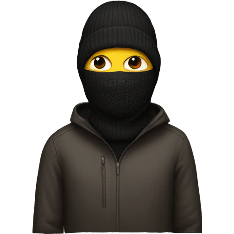 A man with a ski mask on  emoji