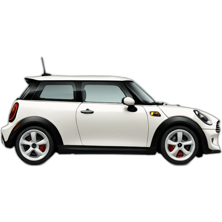 Mini cooper white emoji