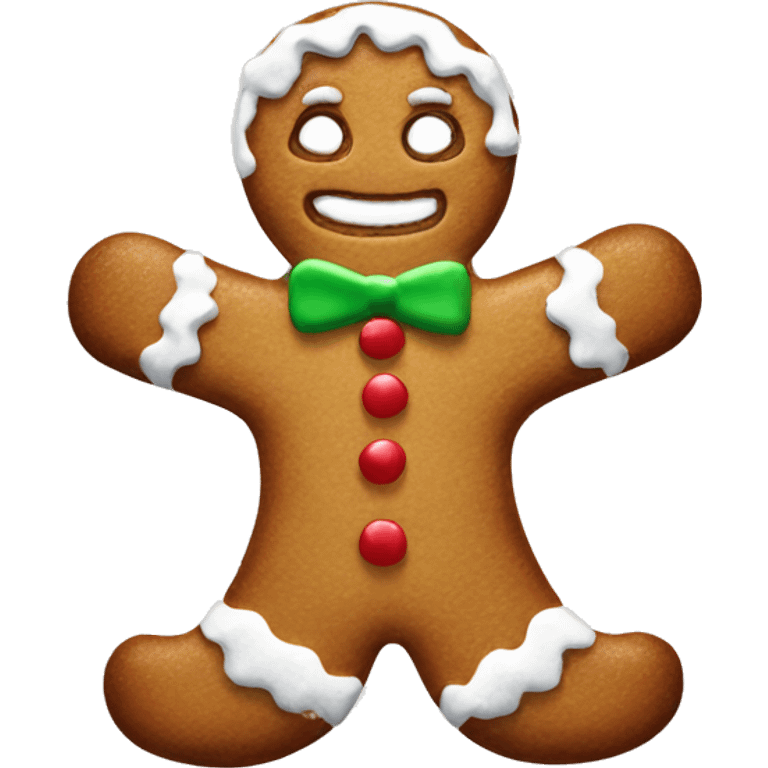 Snowing gingerbread  emoji